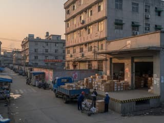 Jinjiang footwear manufacturing plant exterior in the industrial district